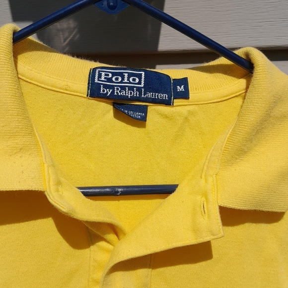 Ralph Lauren Polo Shirt  Yellow Medium - Picture 2 of 5